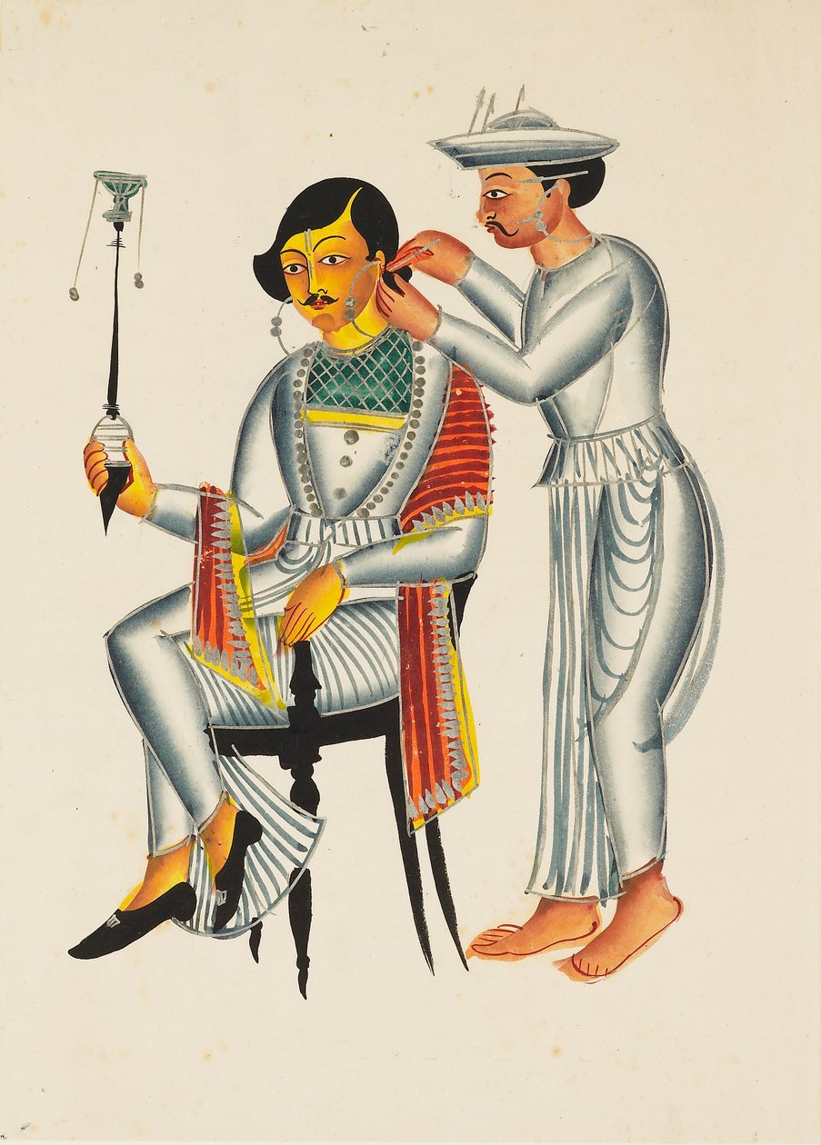 Unga bengaler med hål i öronen, c1845 av Unbekannt