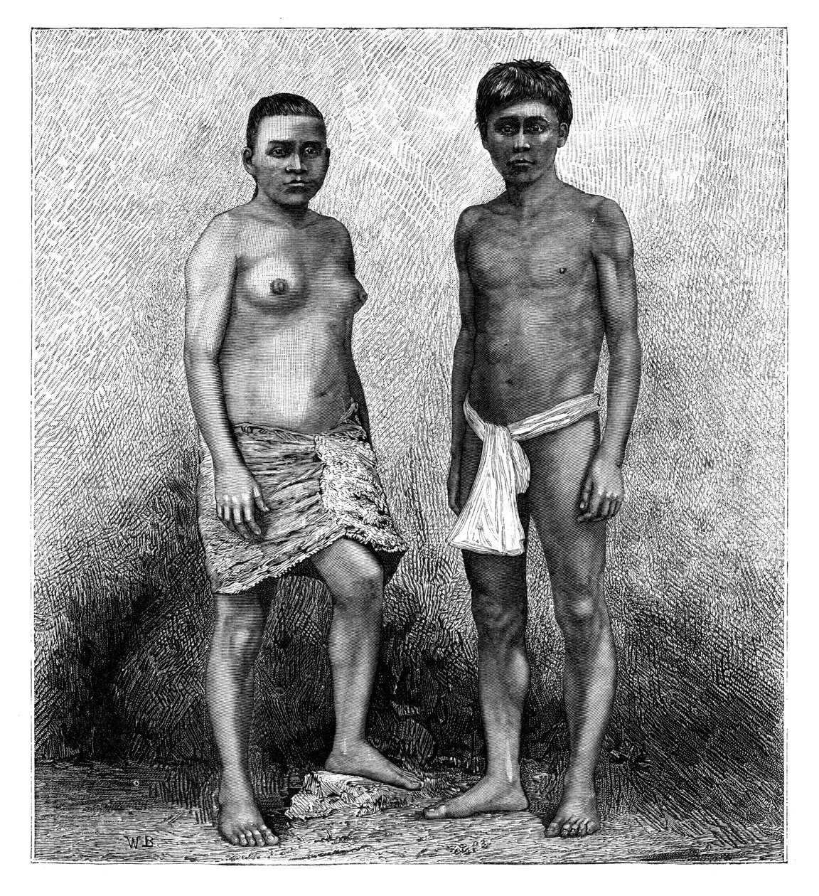 Unga Talamanca-indianer, Centralamerika, c1890 av Unbekannt