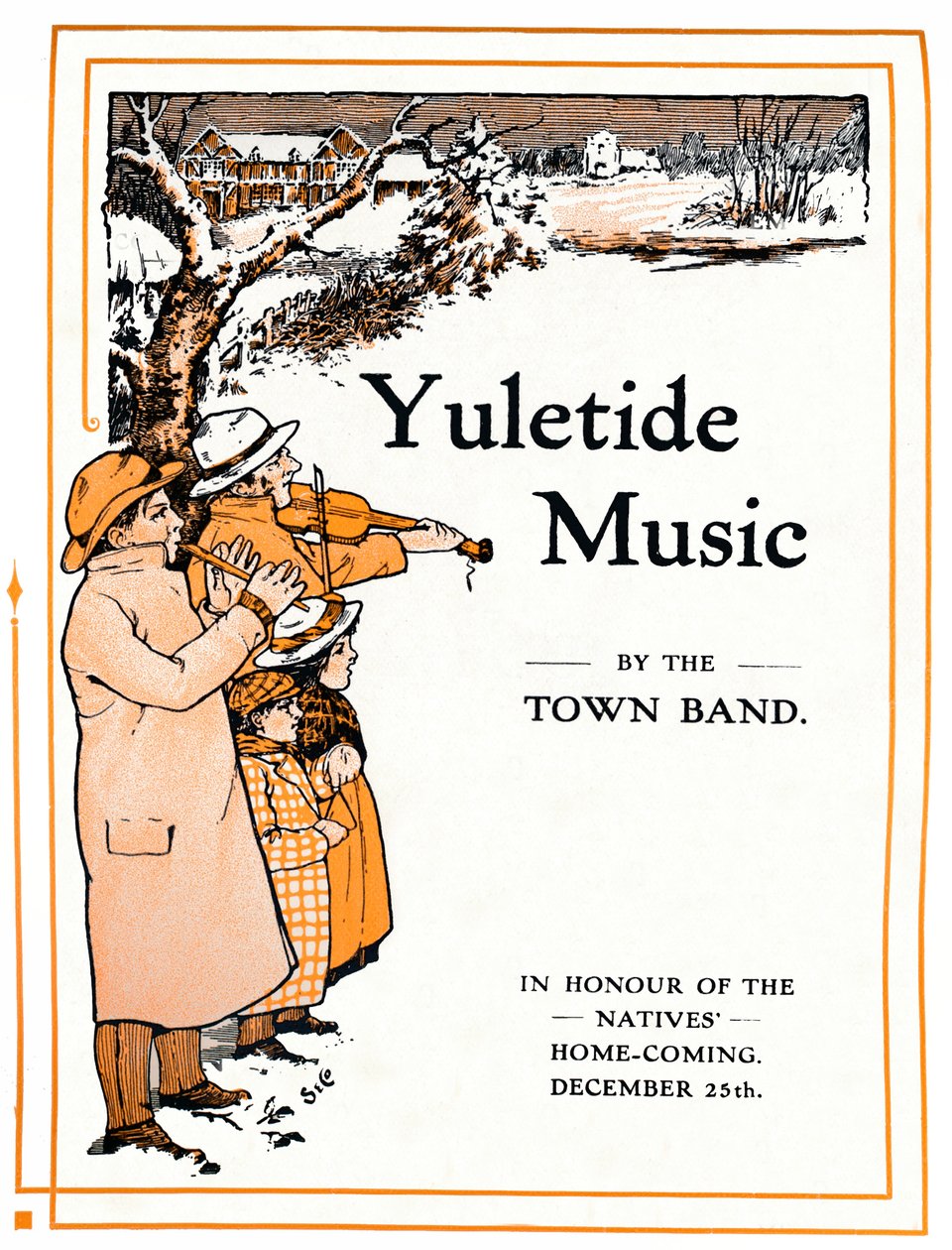 Julmusik av Town Band, 1910 av Unbekannt