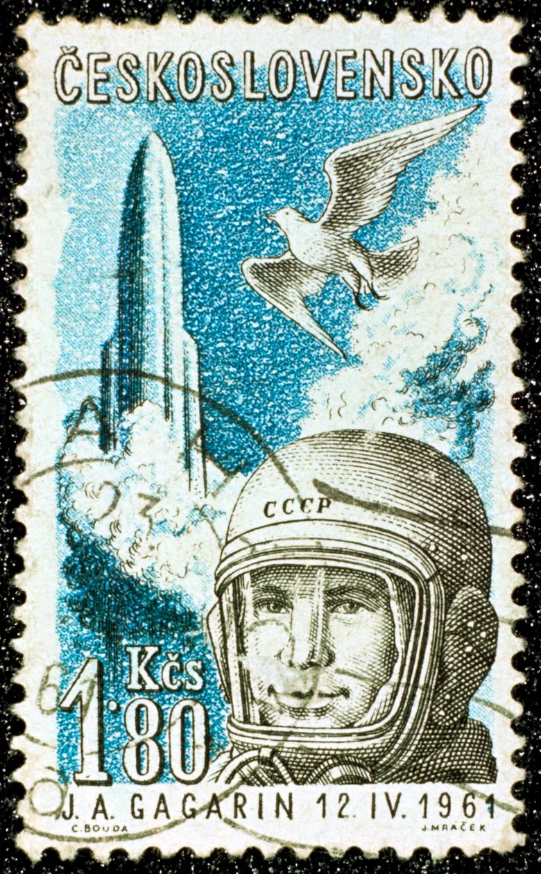 Jurij Gagarin, sovjetisk rysk kosmonaut, 1961 av Unbekannt