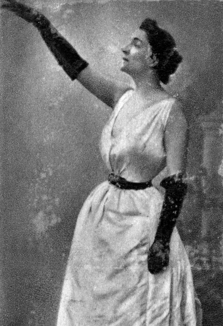 Yvette Guilbert, fransk kabarésångerska och skådespelerska, 1913 av Unbekannt