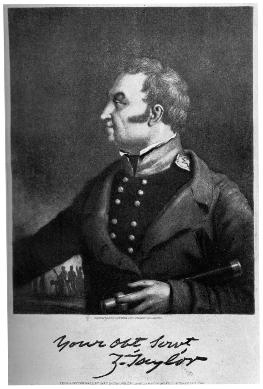 Zachary Taylor, amerikansk militärledare och politiker, c1846, 1908 av Unbekannt