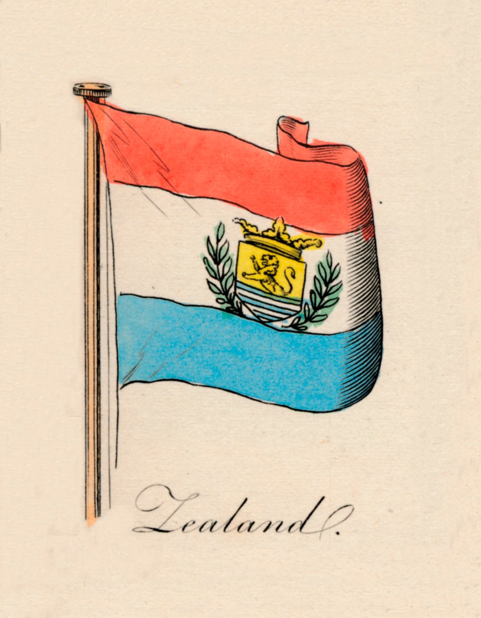 Själland, 1838 av Unbekannt
