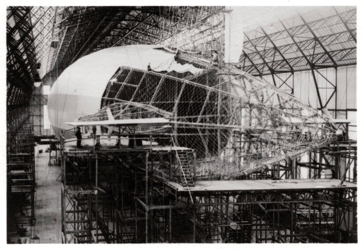 Zeppelin LZ 126 under konstruktion, Friedrichshafen, Tyskland, 1924 1933 av Unbekannt
