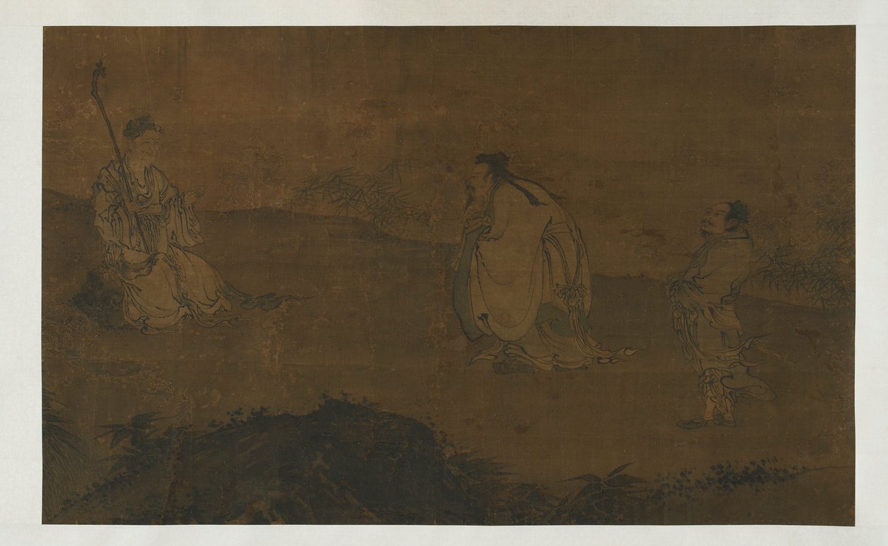 Zhongli Quan söker Dao, Ming-dynastin, 1400-talet. av Unbekannt