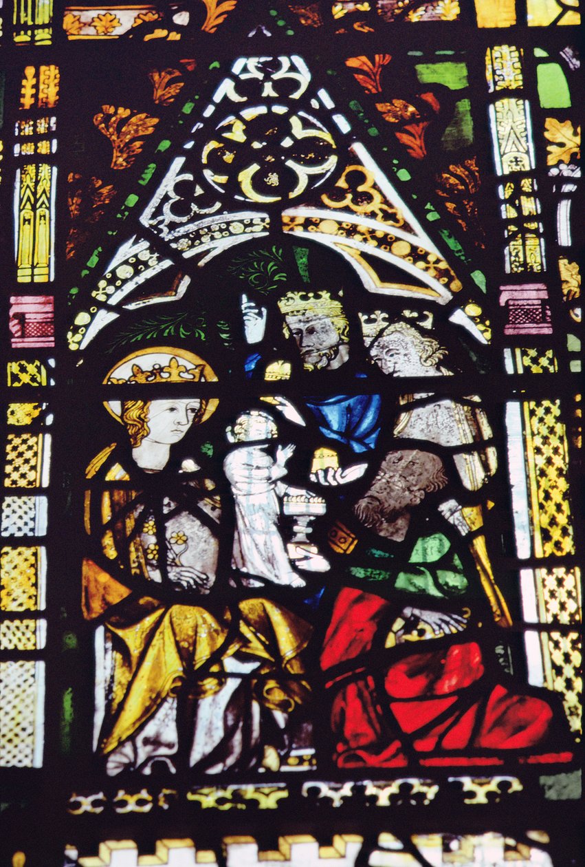 Adoration of the Magi, ursprungligen från Aerschot, nära Louvain (detalj) av Unbekannt Unbekannt