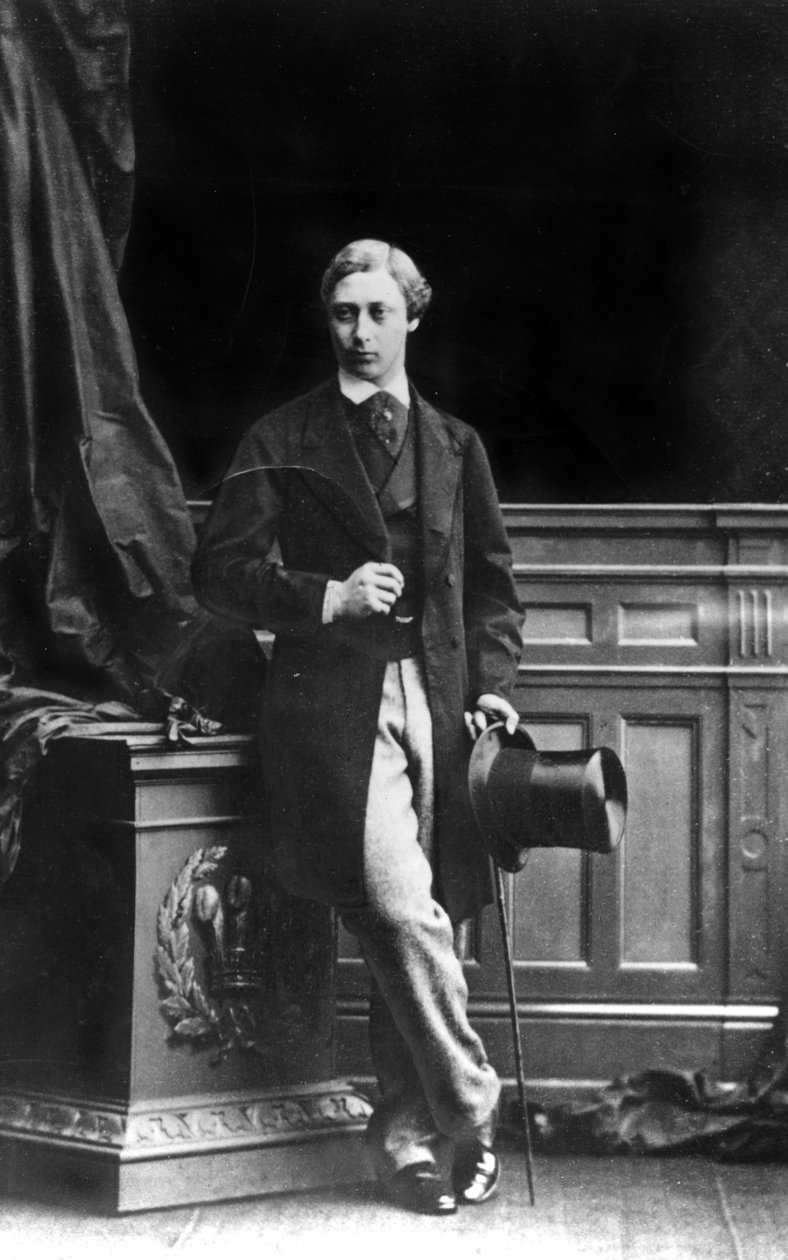 Albert Edward, Prince of Wales, 1861 (bw-foto) av Unbekannt Unbekannt
