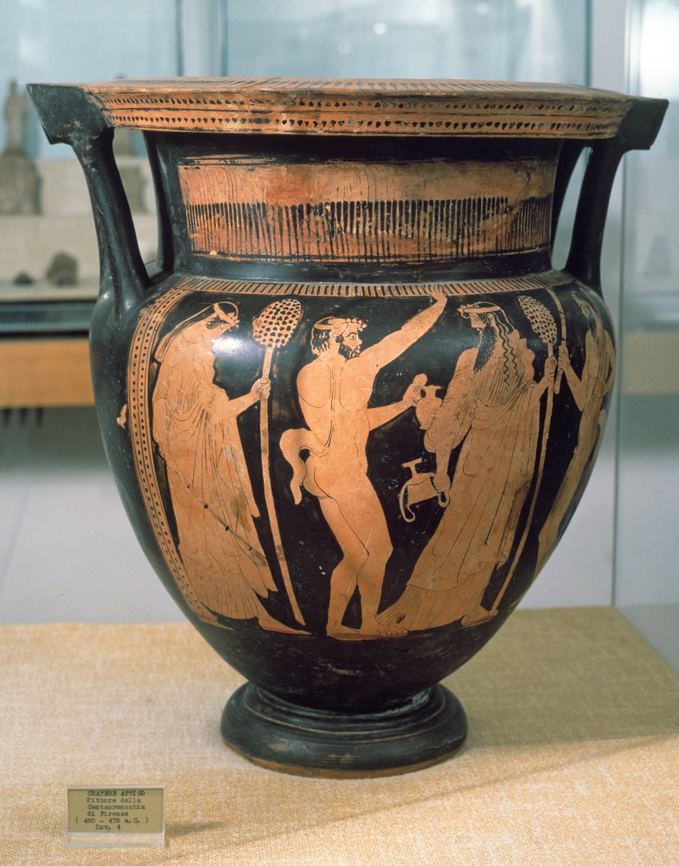 Svartfigur krater, av Kentaurernas målare, c.480-470 f.Kr. av Unbekannt Unbekannt