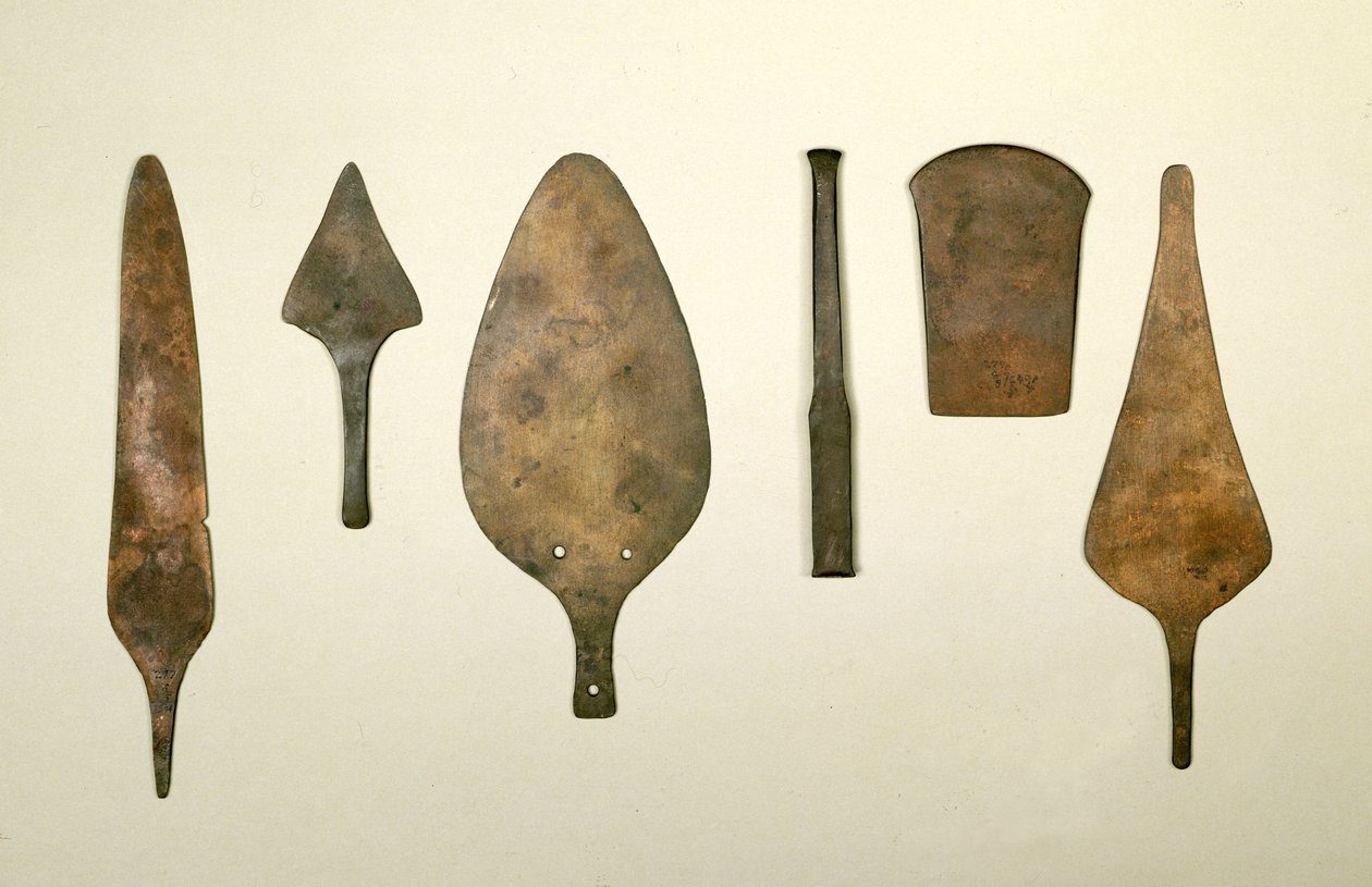 Kopparredskap, Harappa, 2300-1750 f.Kr av Unbekannt Unbekannt