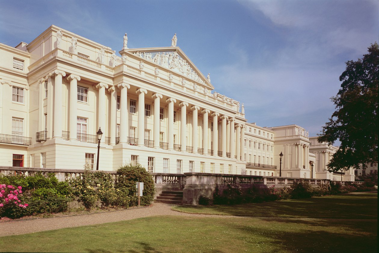 Cumberland Terrace 1827-28, designad av John Nash (1752-1835) Regents Park, London, Storbritannien av Unbekannt Unbekannt