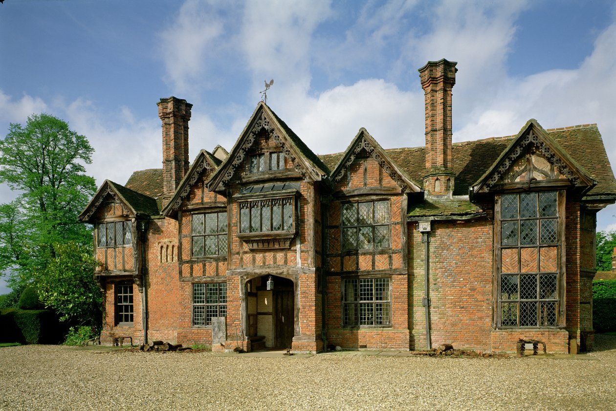 Dorney Court med anor från ca 1500, English School, Dorney, nära Windsor, Berkshire, Storbritannien av Unbekannt Unbekannt