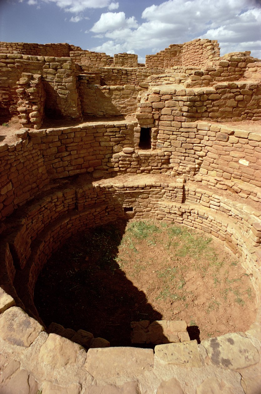 Ingång till en Kiva, byggd ca 1000-1300-talet (foto) (se även 229600) av Unbekannt Unbekannt
