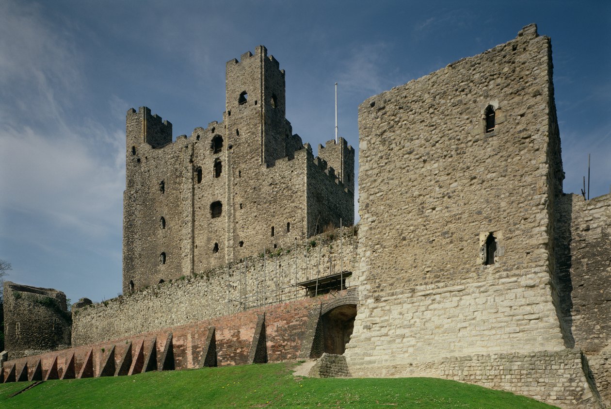 Exteriörvy, Rochester Castle, Kent av Unbekannt Unbekannt