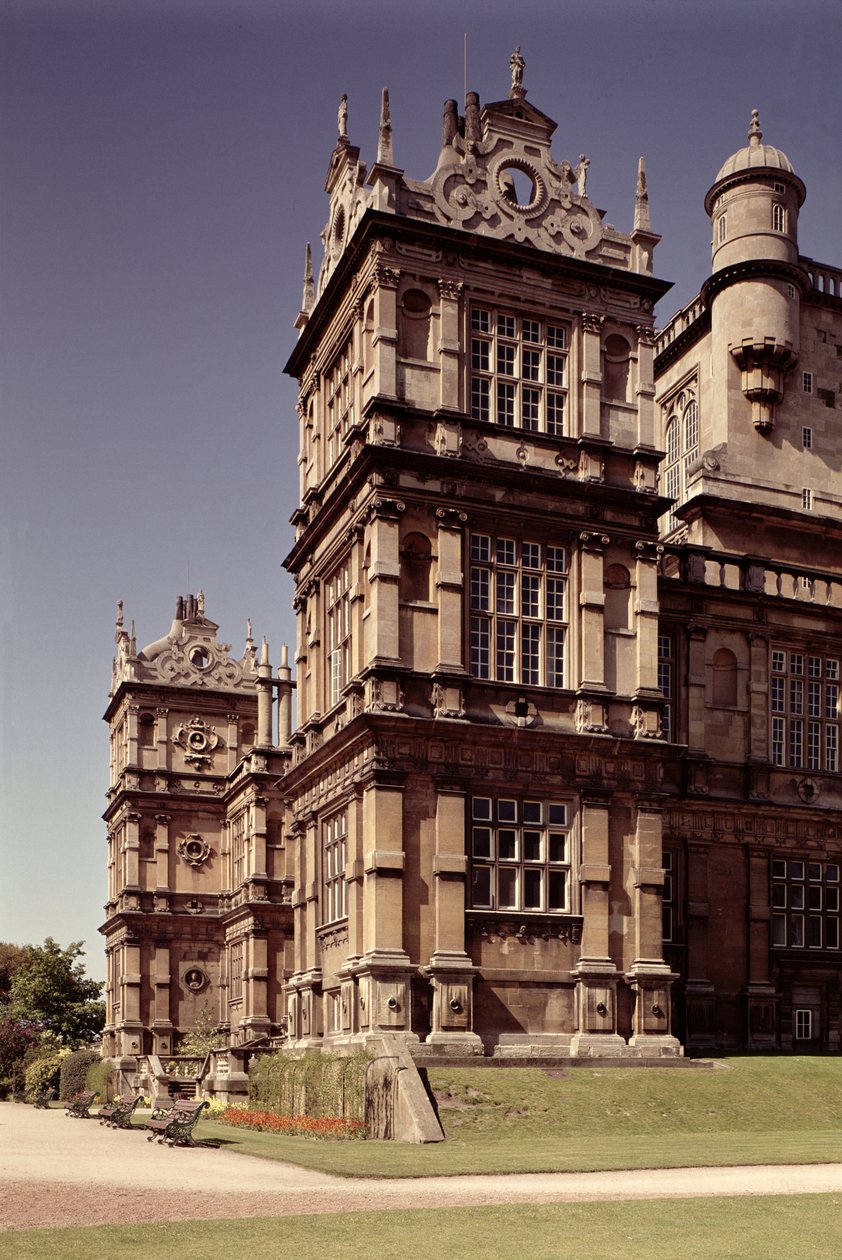 Exteriörvy, Wollaton Hall, Nottingham av Unbekannt Unbekannt
