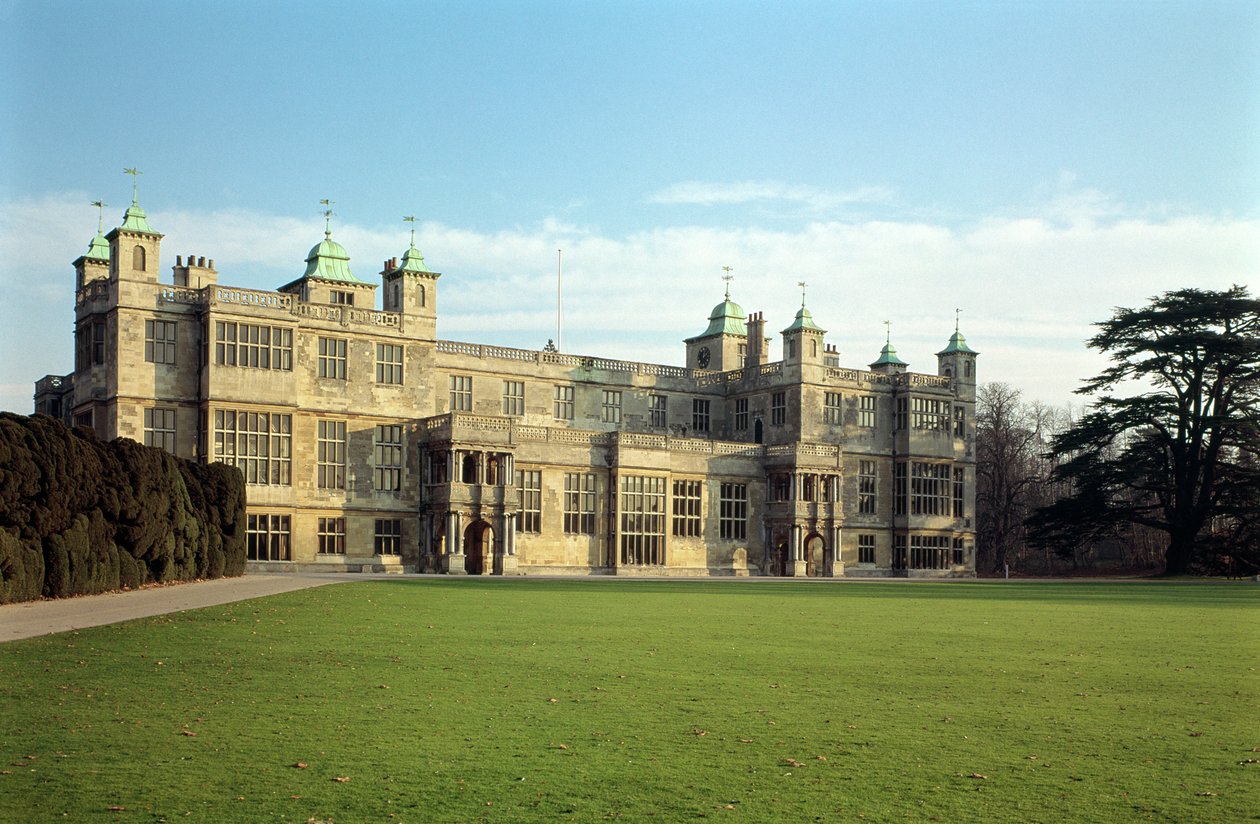 Exteriör vy från nordväst, Audley End, Essex av Unbekannt Unbekannt