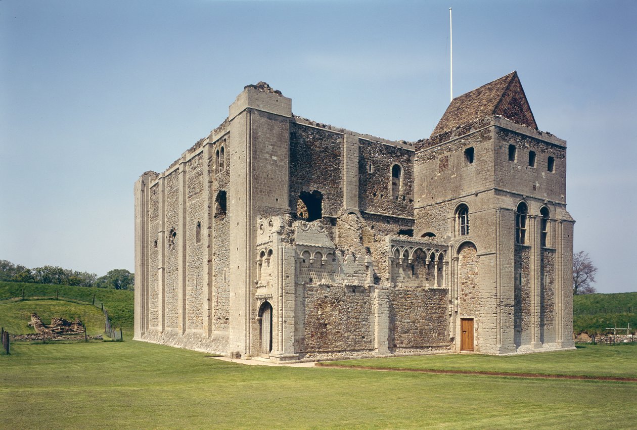 Exteriörvy av kvarnen, Castle Rising, Norfolk, byggd c.1138 av Unbekannt Unbekannt