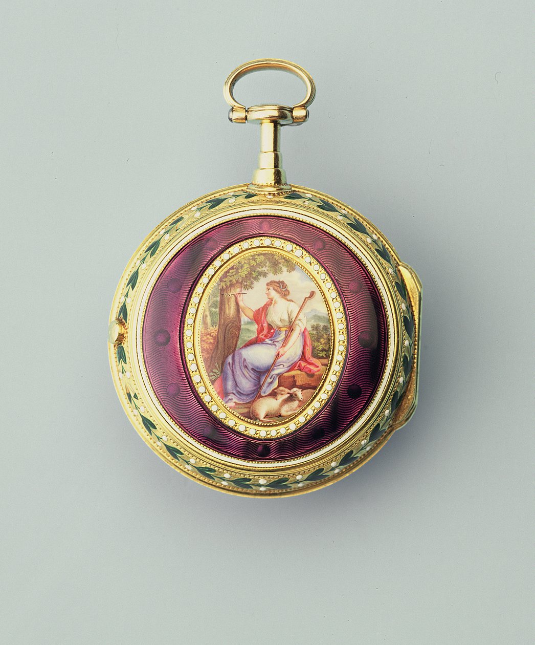 Guld och emalj konsulärt cylinderur, av Thomas Grignion and Son, 1777 av Unbekannt Unbekannt