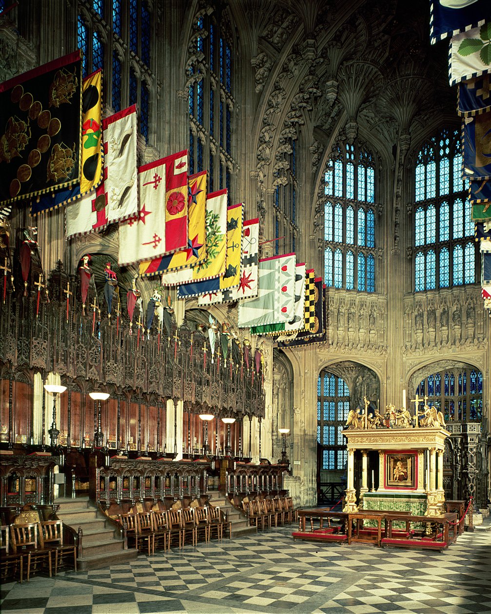 Henry VII Lady Chapel, påbörjat 1503, English School, (1500-talet), Westminster Abbey, London, Storbritannien av Unbekannt Unbekannt