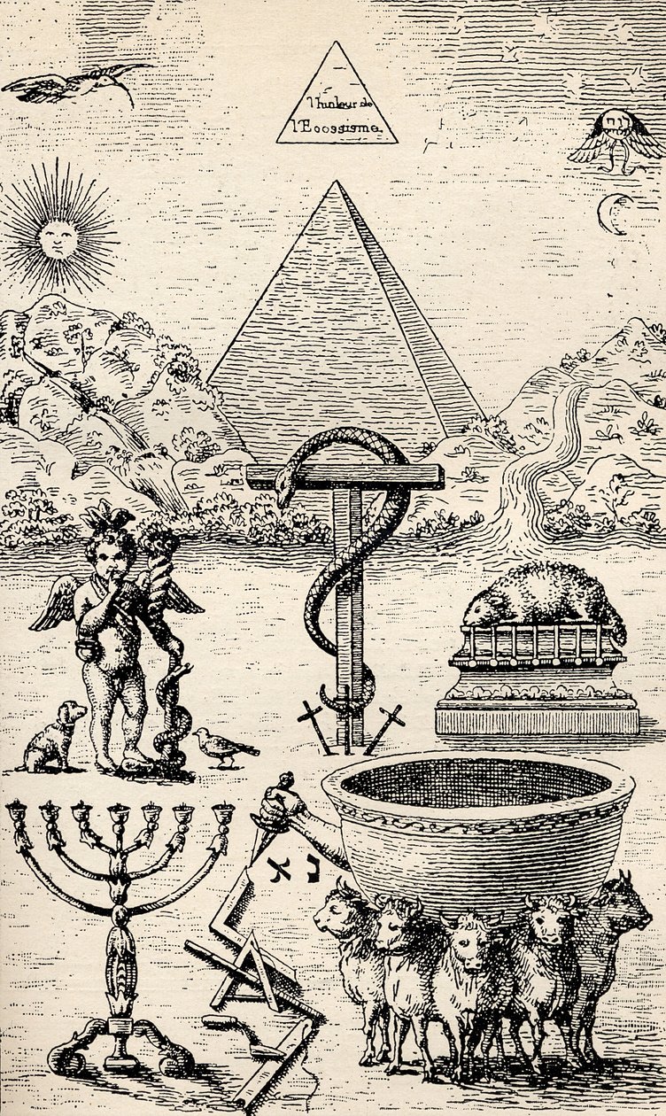 High Degree Symbols, från "The Freemason", av Eugen Lennhoff, publicerad 1932 av Unbekannt Unbekannt
