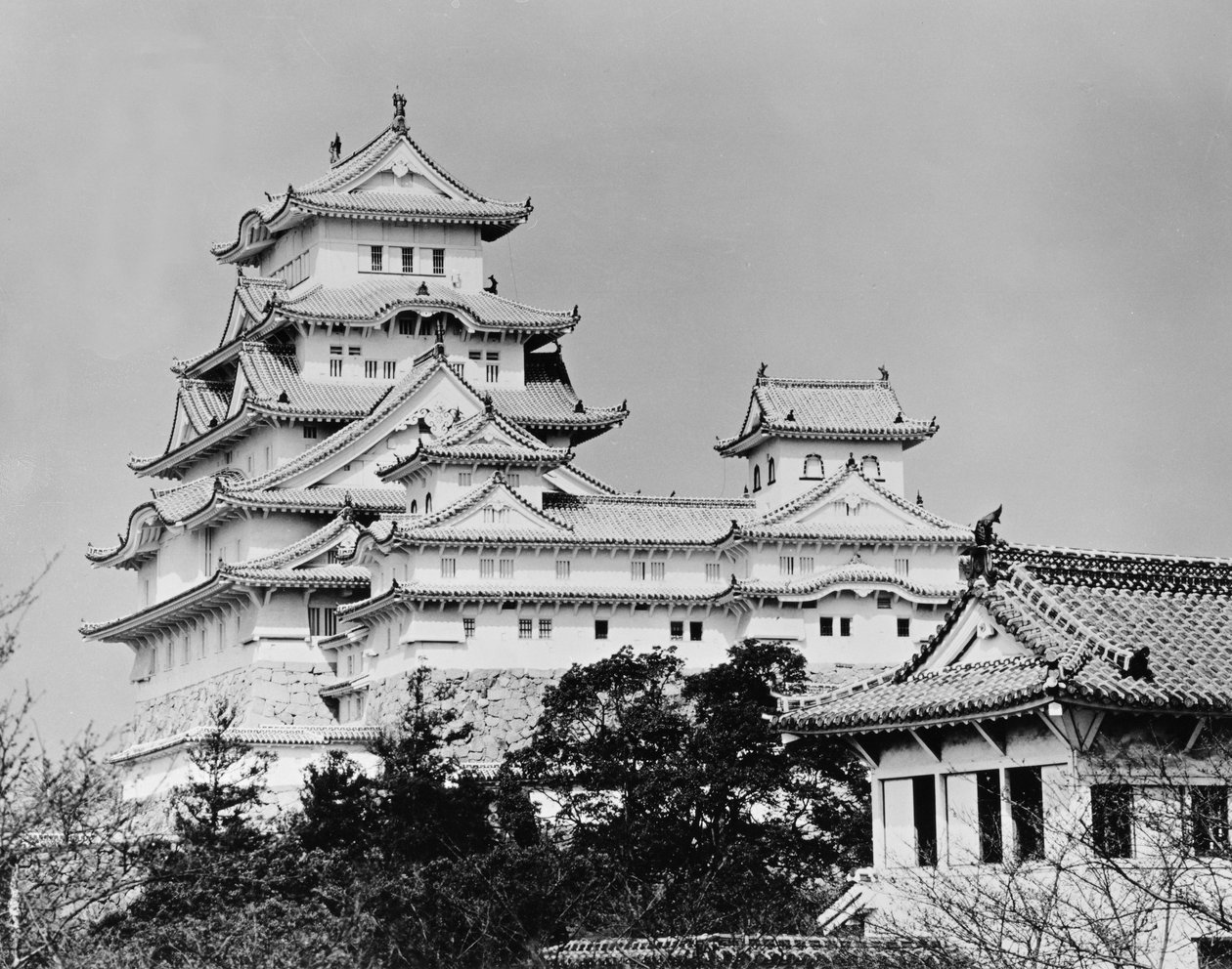 Himeji Castle, Kyoto, färdigställd 1609 av Unbekannt Unbekannt