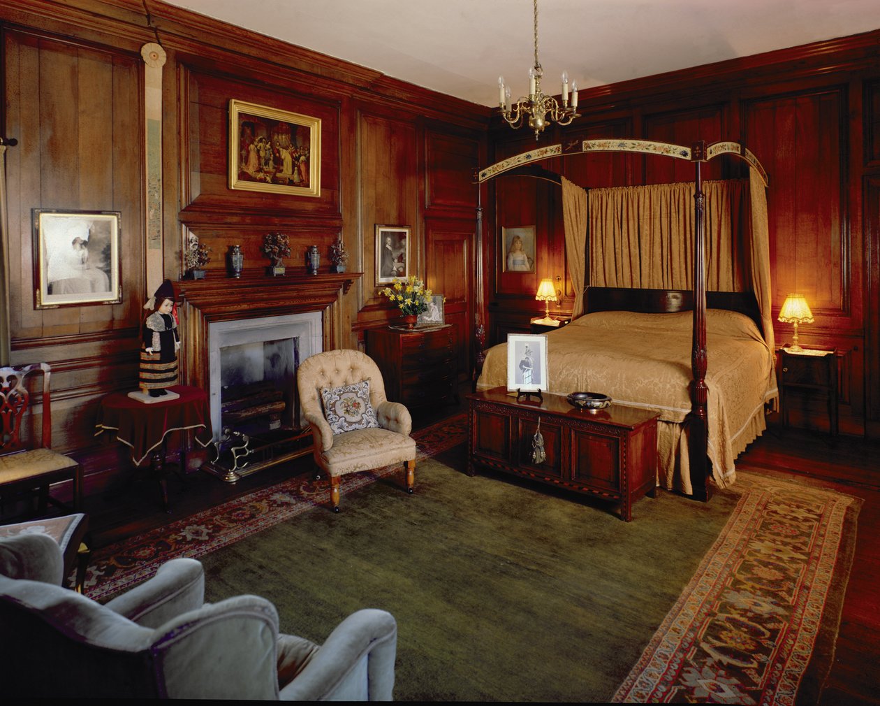 Hoghton Tower, Lancashire: Buckingham Room, sent 1600-tal av Unbekannt Unbekannt