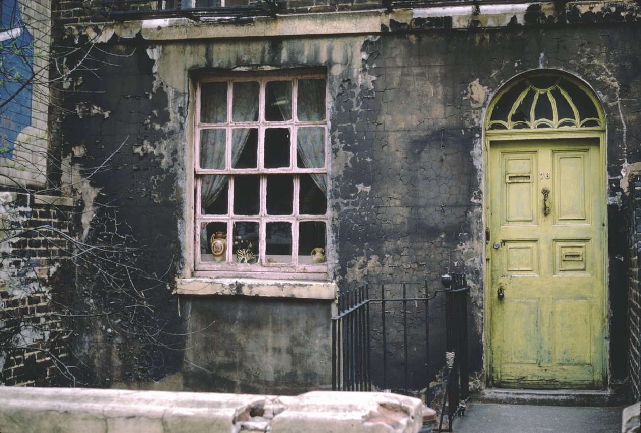 Hus med en grön dörr, Euston, London, 1967 av Unbekannt Unbekannt