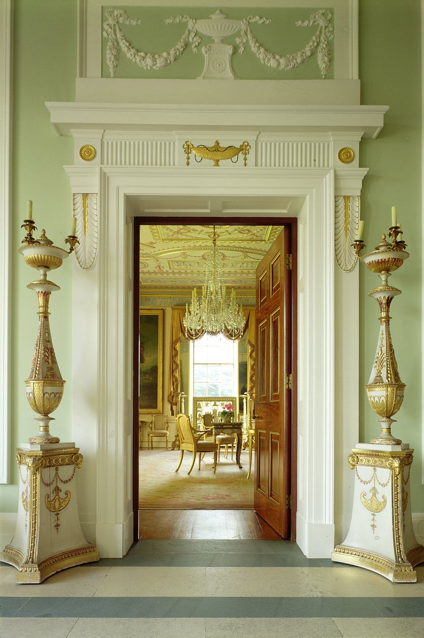 Interiör, Sledmere House, Yorkshire av Unbekannt Unbekannt