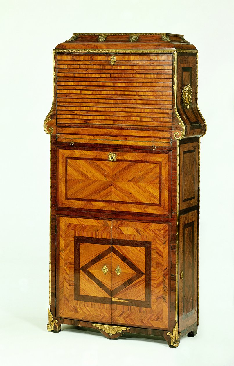 Louis XV fanerad secretaire cartonnier c.1740 av Unbekannt Unbekannt