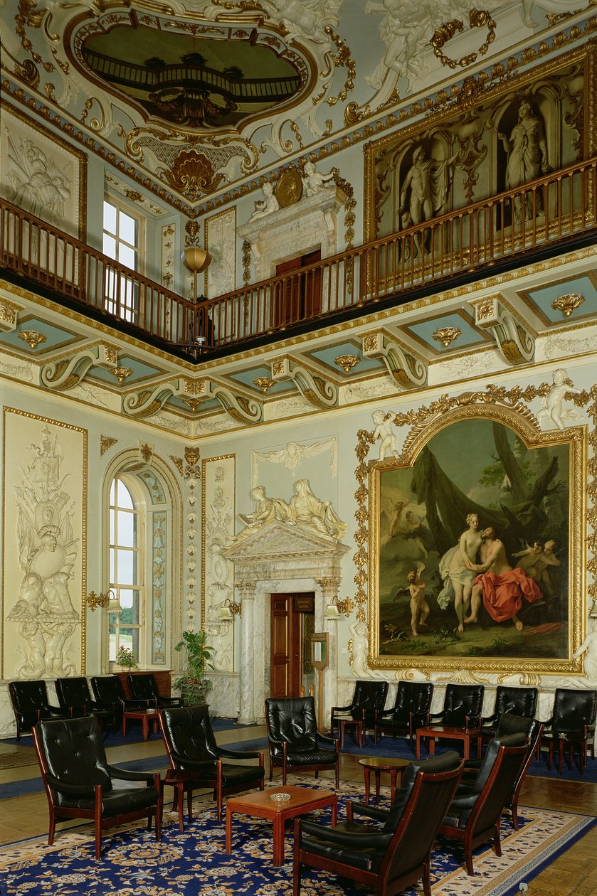 Moor Park, Interior of the Hall av Jacopo Amigoni (ca 1675-1752), Hertfordshire, Storbritannien av Unbekannt Unbekannt