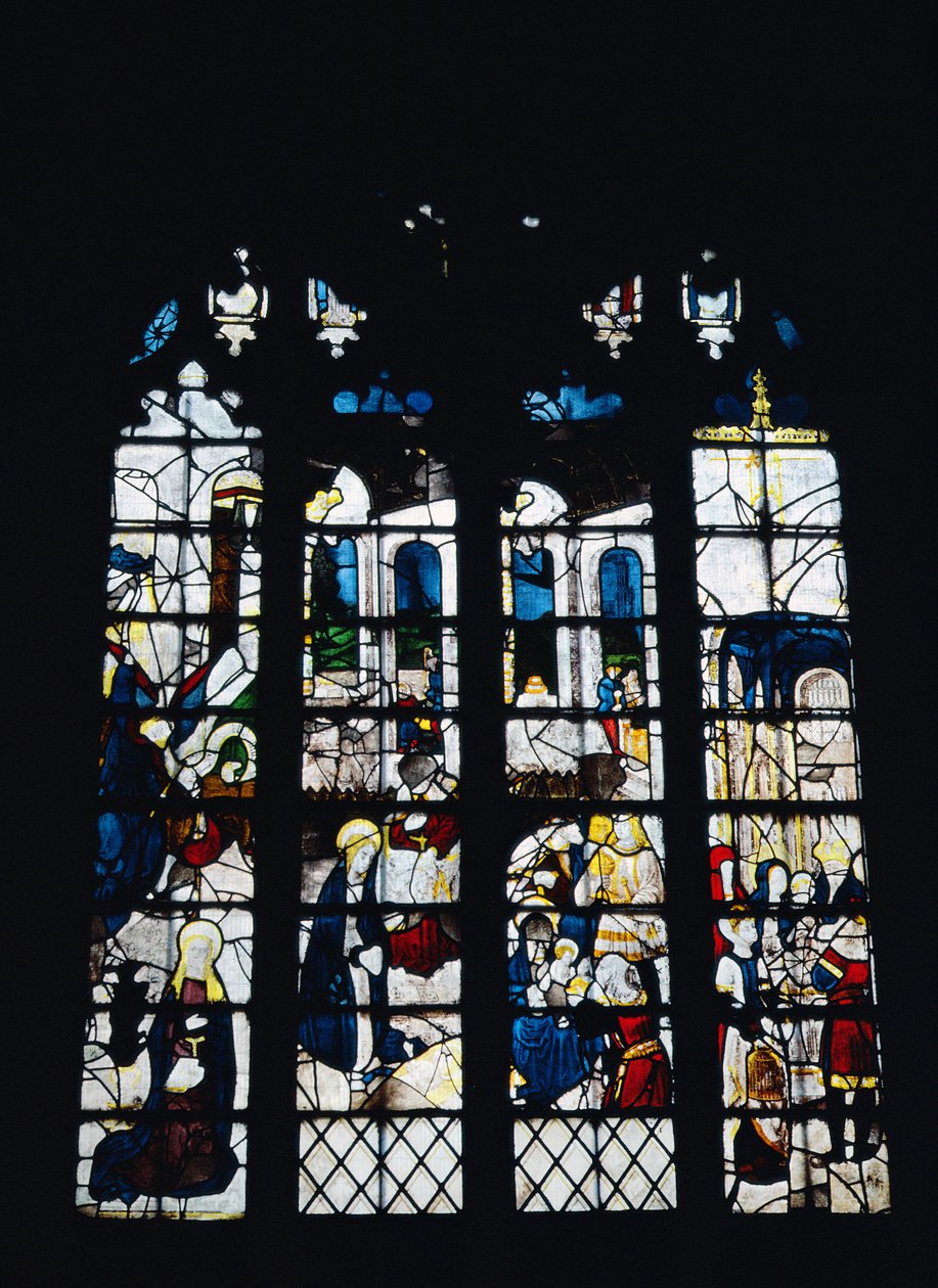 Nativity, Adoration of the Magi och Presentation in the Temple, c.1500 (för detaljer se 118593) av Unbekannt Unbekannt