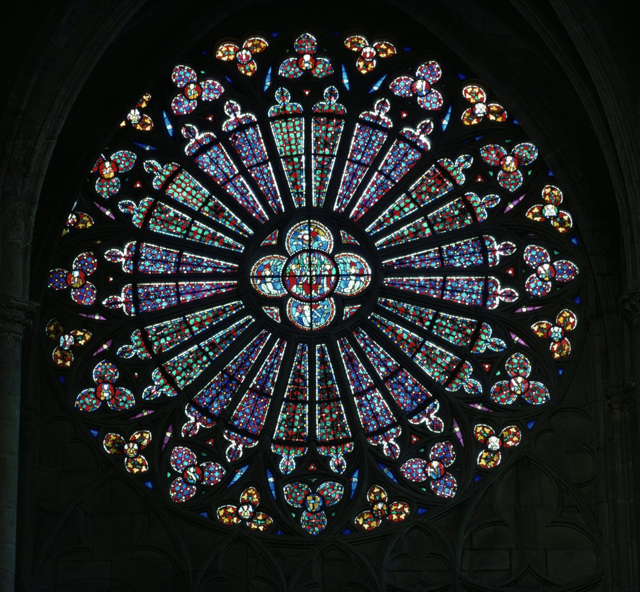 North Rose Window, 1300-talet av Unbekannt Unbekannt