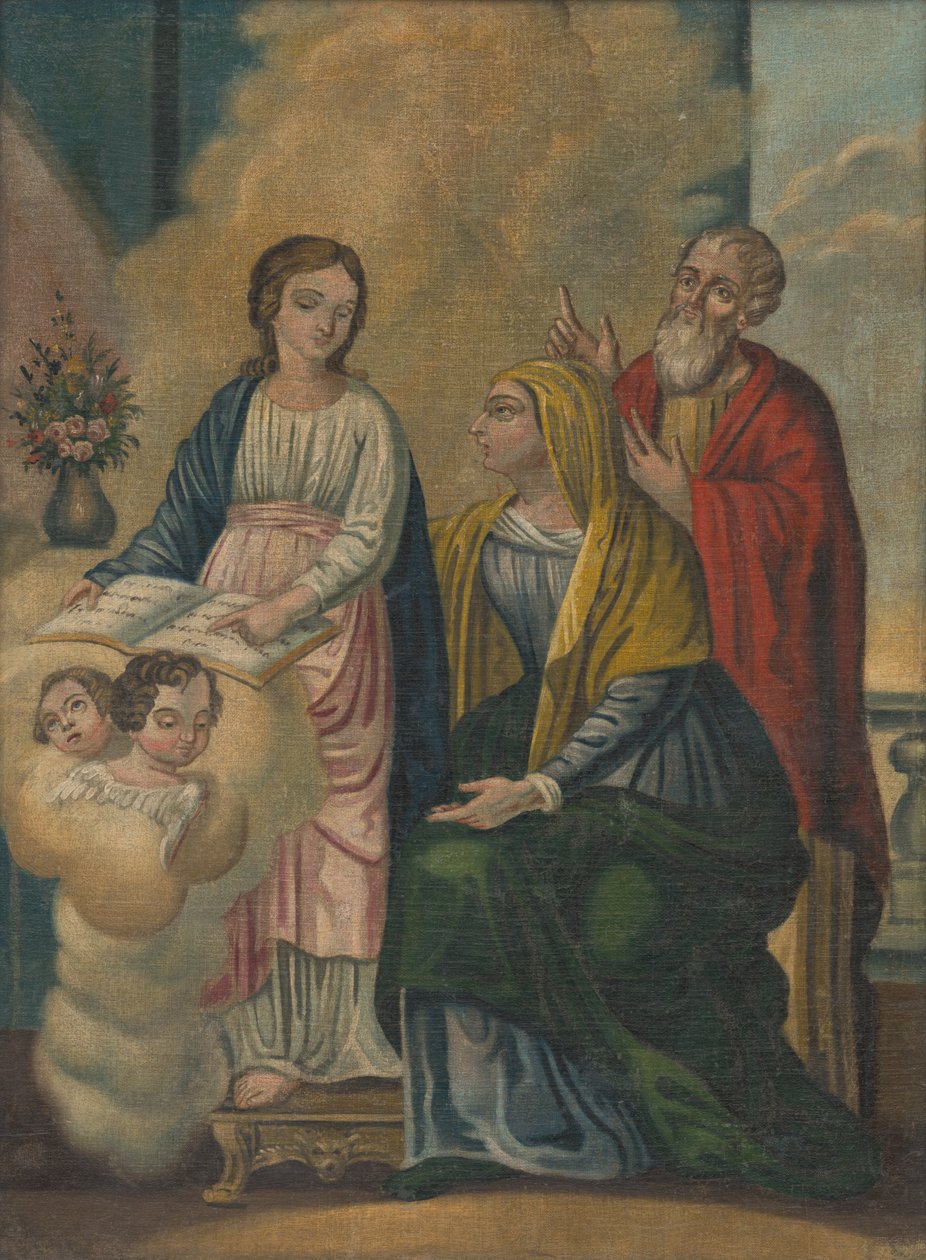 Jungfru Maria, den heliga Anna, den heliga Joachim av Unbekannt Unbekannt