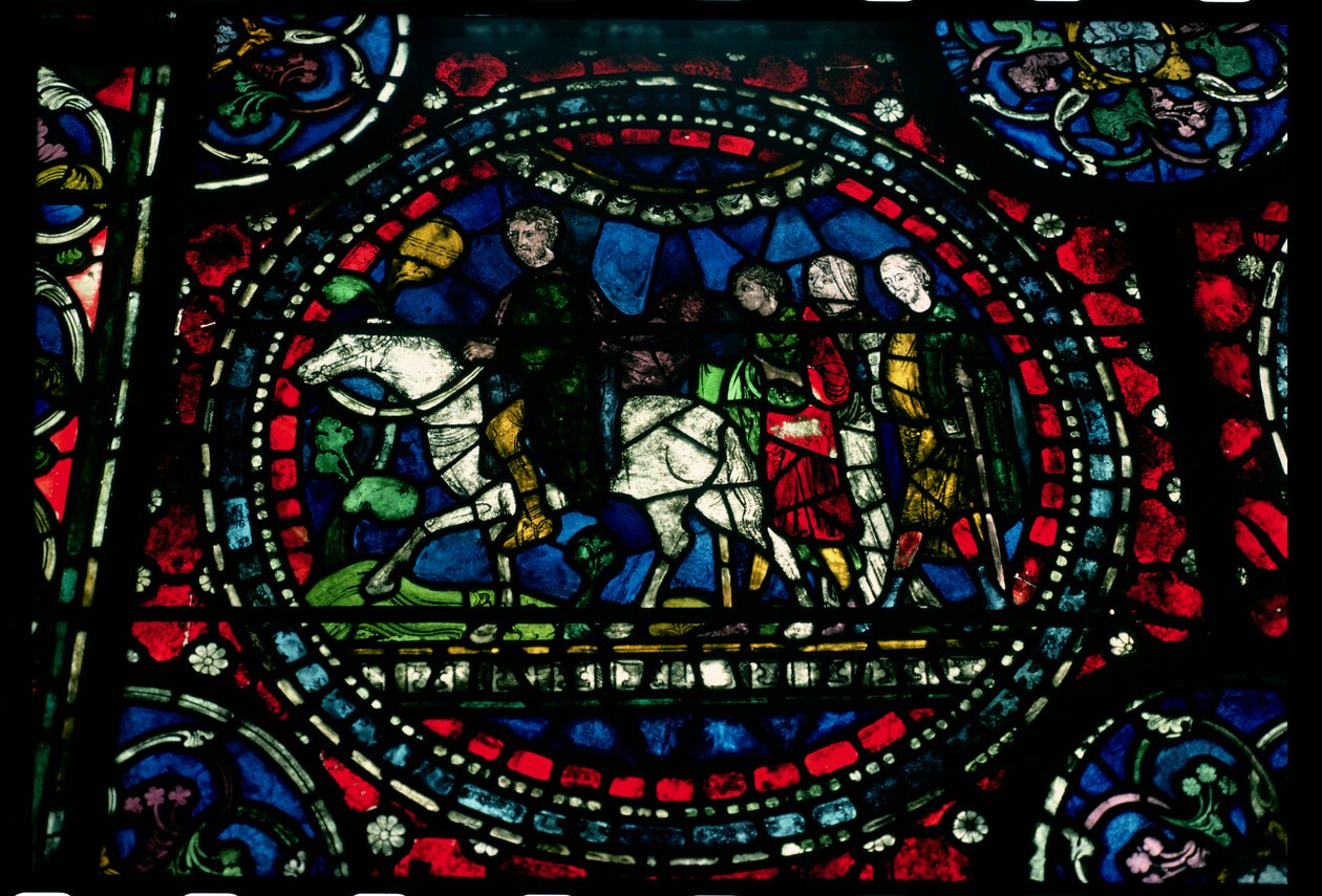 Pilgrimer på väg till Canterbury, 1200-talet av Unbekannt Unbekannt