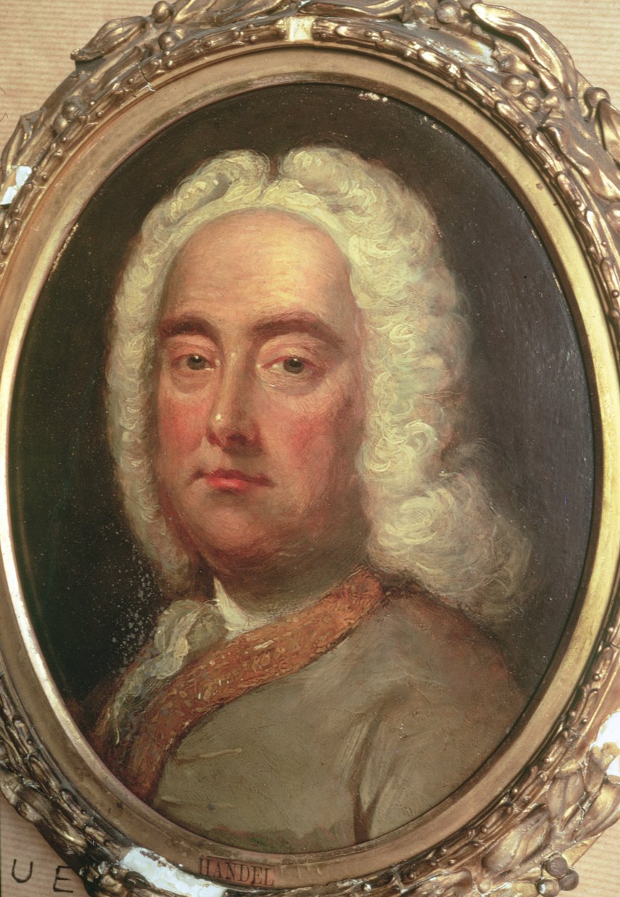 Porträtt av George Frederick Händel (1685-1759) av Unbekannt Unbekannt