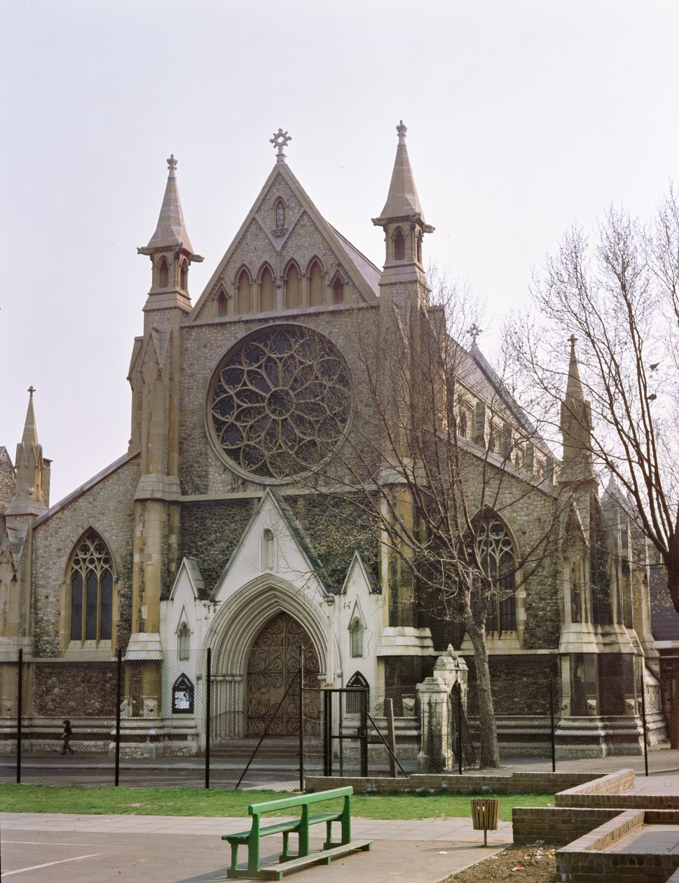 R.C. Church of St. Annes, Limehouse, designad av Gilbert Blount, 1855 och 1894 av Unbekannt Unbekannt