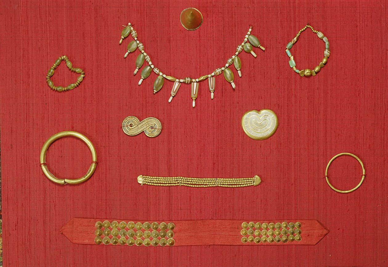Urval av smycken, Harappa, 2300-1750 f.Kr av Unbekannt Unbekannt
