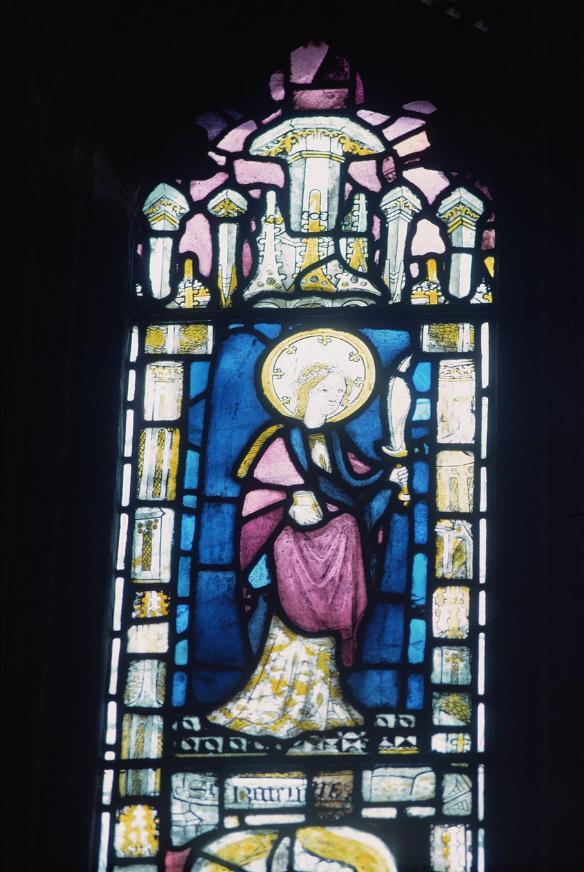 St. Catherine med ett svärd, 1300-1400-talet av Unbekannt Unbekannt