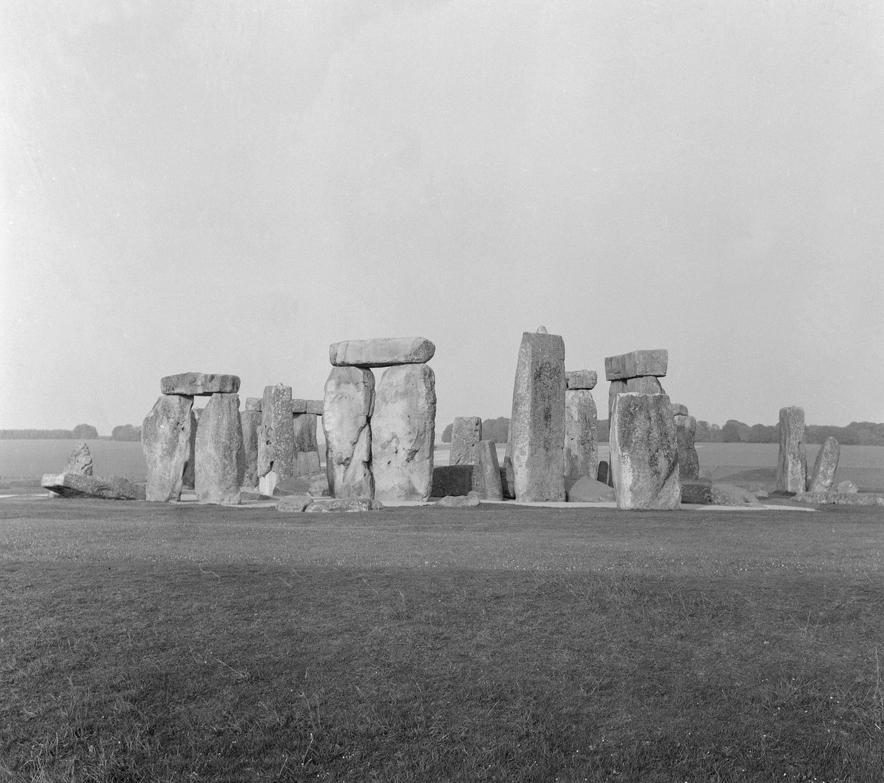 Stonehenge (bw foto) av Unbekannt Unbekannt