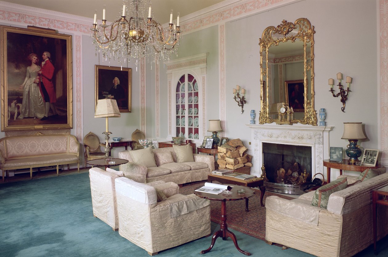 Musikrummet, Sledmere House, Yorkshire av Unbekannt Unbekannt