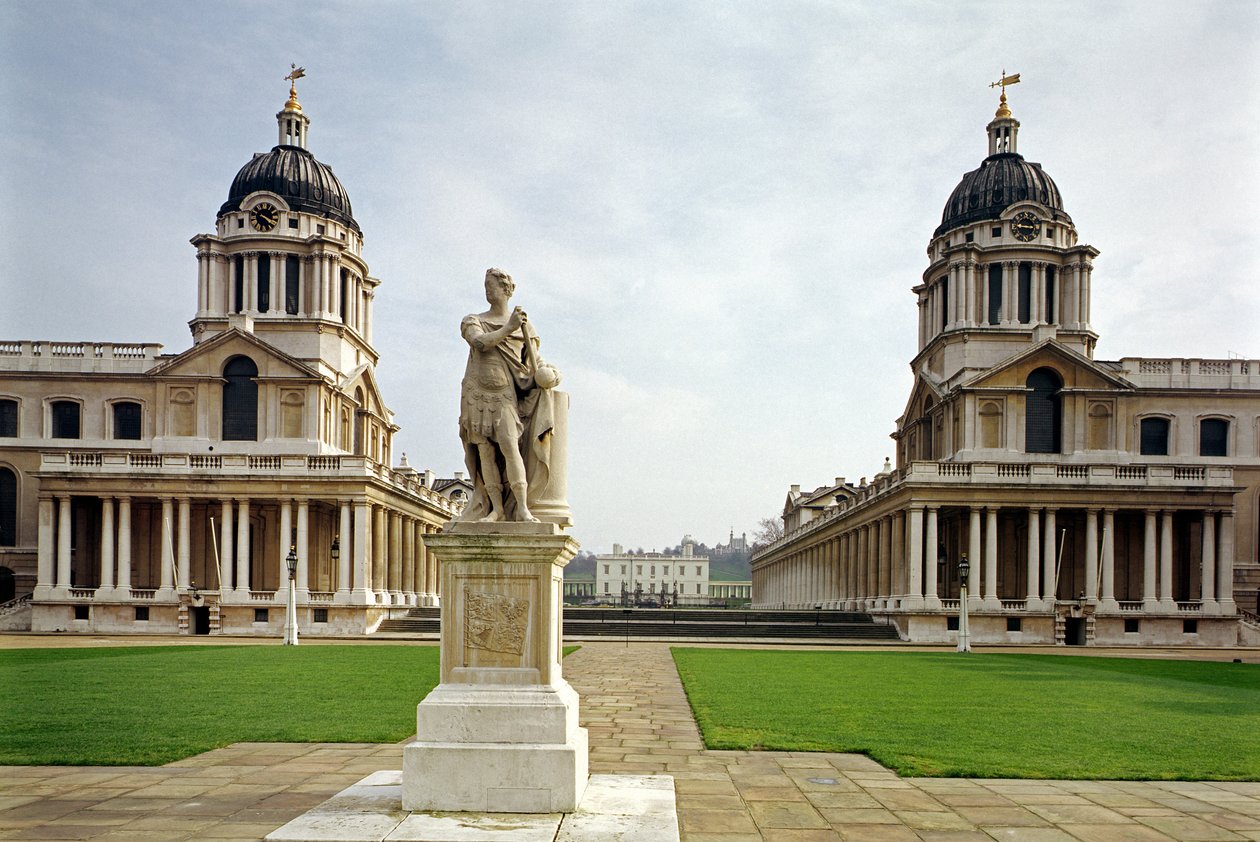 Old Royal Naval College byggd av Sir Christopher Wren (1632-1723) Greenwich, London, Storbritannien av Unbekannt Unbekannt