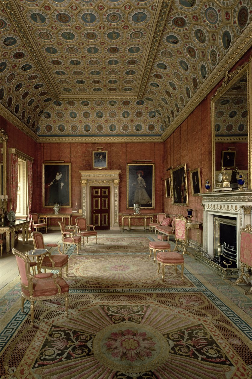The Red Drawing Room, Syon House, Middlesex (se även 24620) av Unbekannt Unbekannt