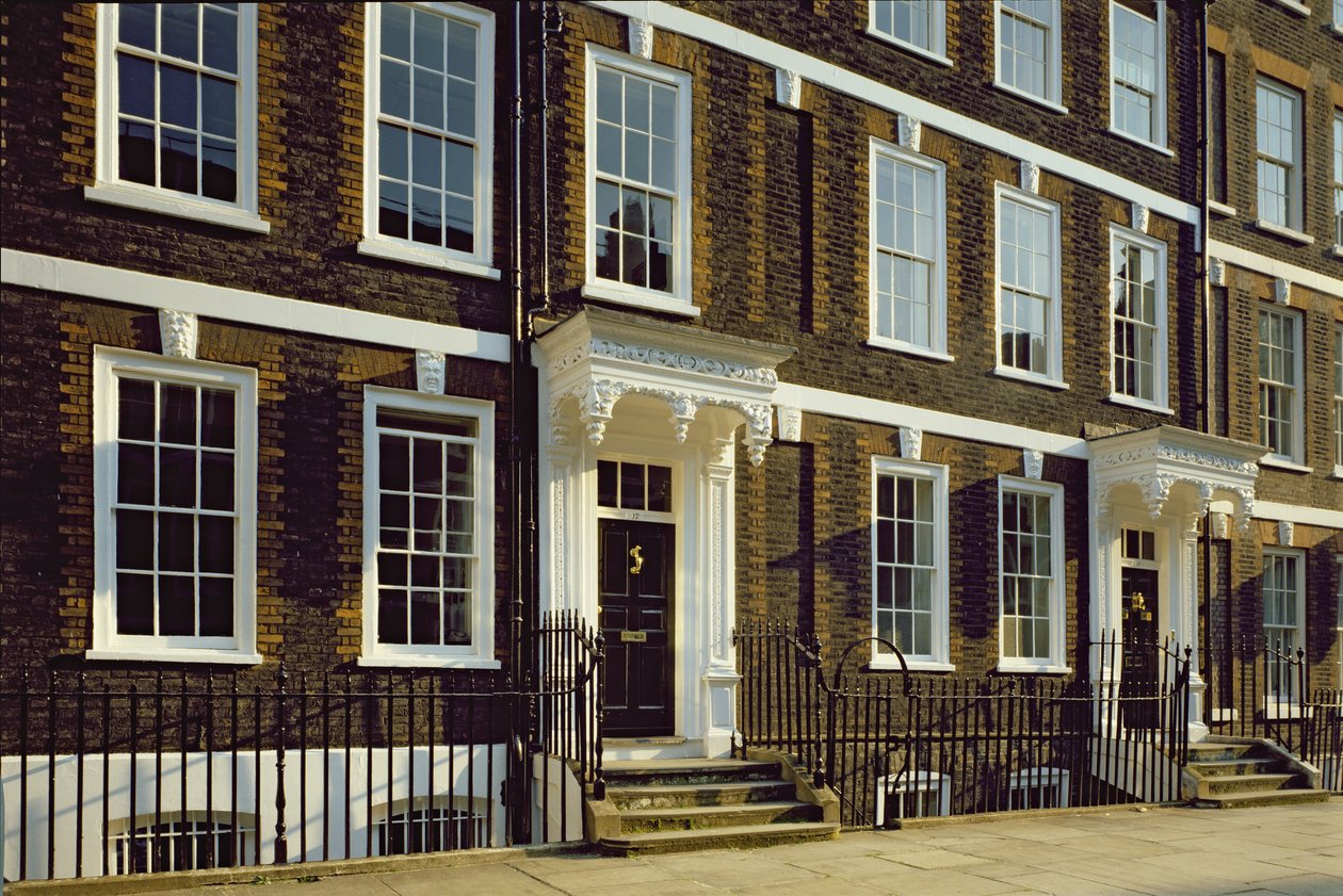 Två hus i Queen Annes Gate, Westminster, London av Unbekannt Unbekannt