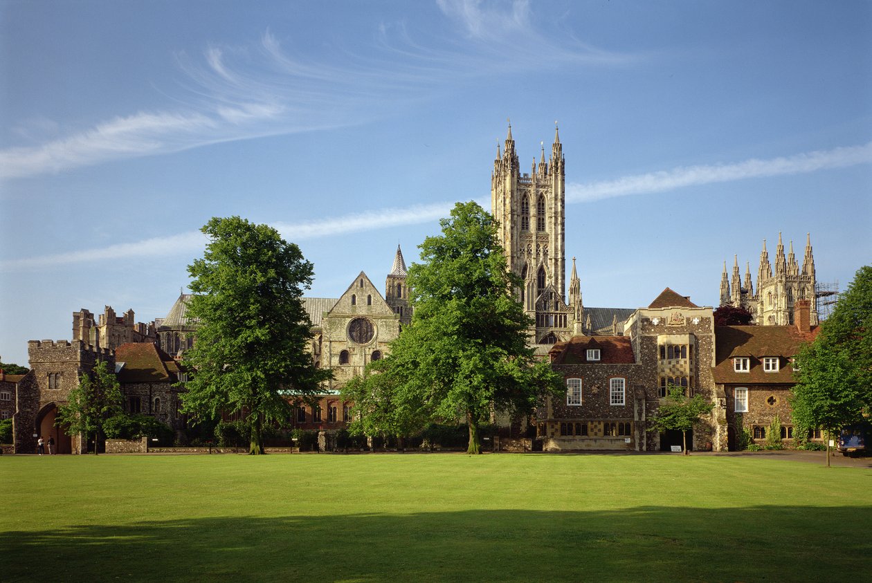 Utsikt över Canterbury Cathedral, Kent av Unbekannt Unbekannt