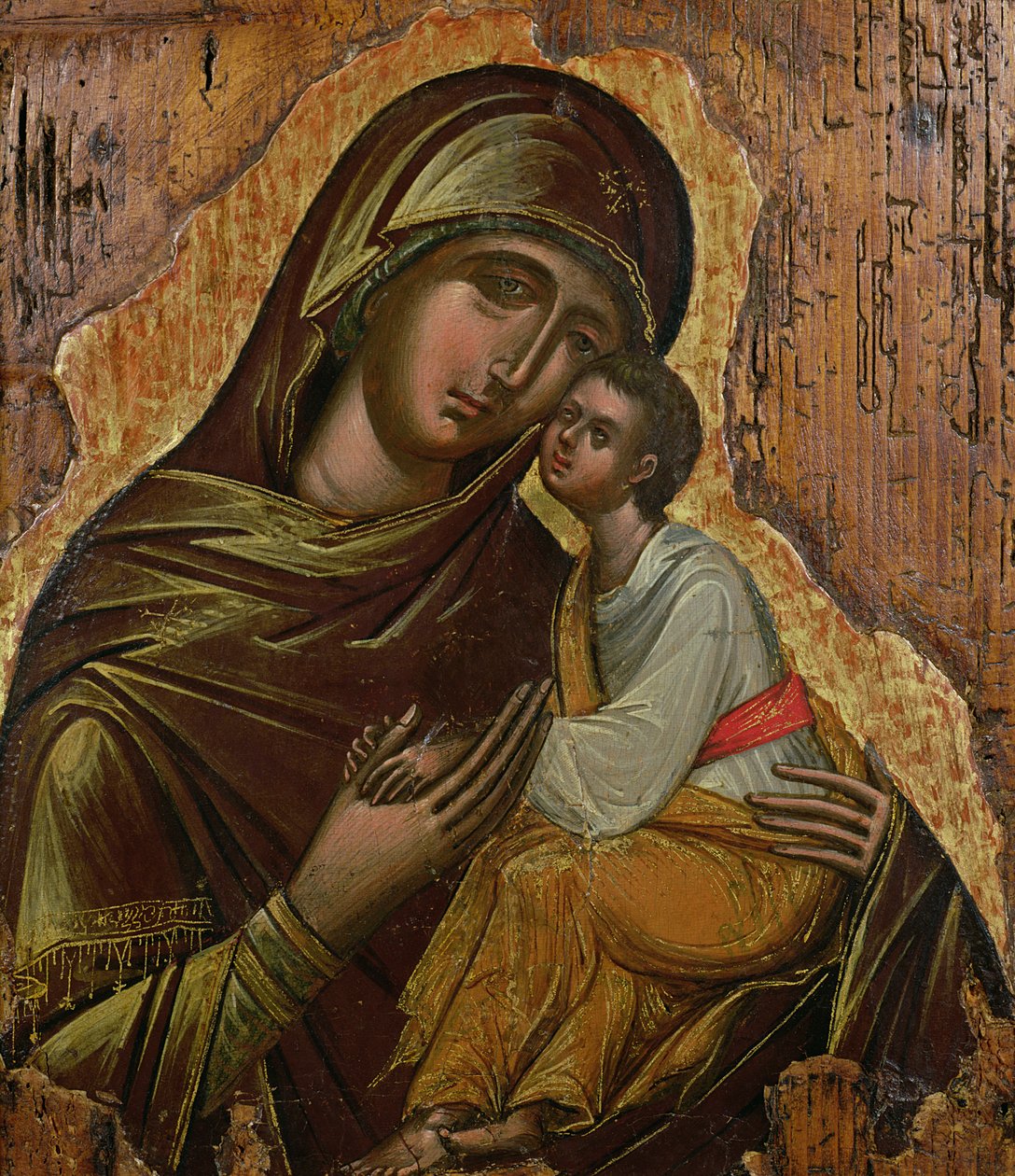 Virgin of Tenderness, grekisk ikon från Kreta, sent 1400-tal av Unbekannt Unbekannt