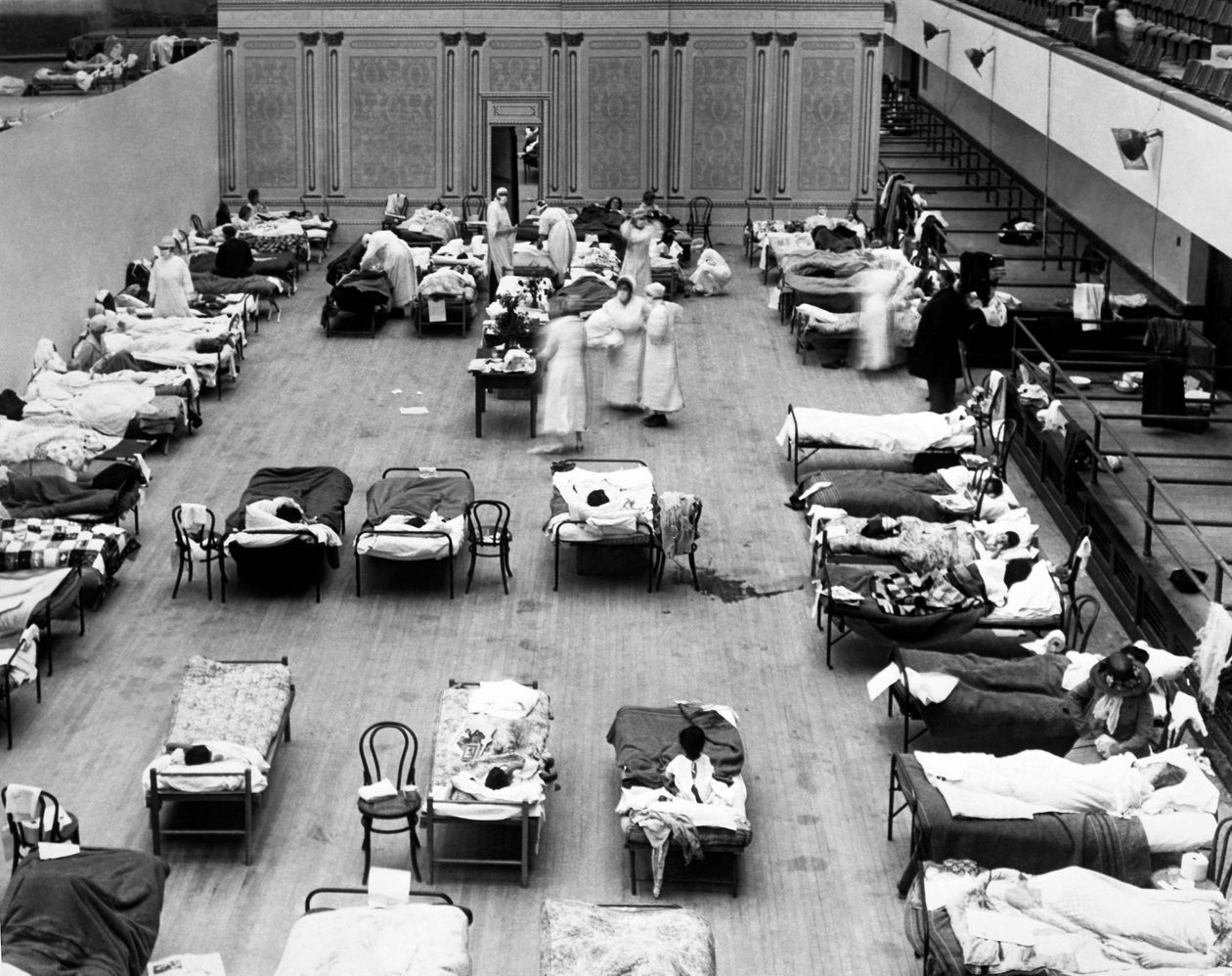 1918 Oakland Flu Hospital, Oakland, Kalifornien, USA, 1918 av Unbekannt Unbekannt