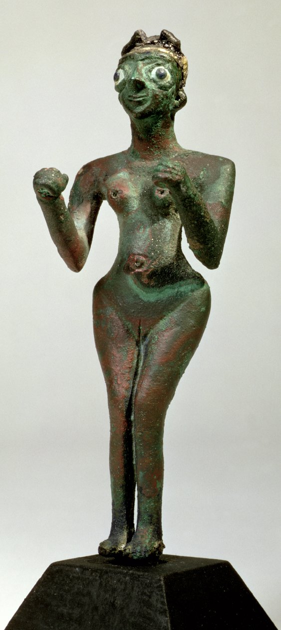 A Goddess of Mari, tidig dynastisk period, c.25-24th århundradet f.Kr av Unbekannt Unbekannt
