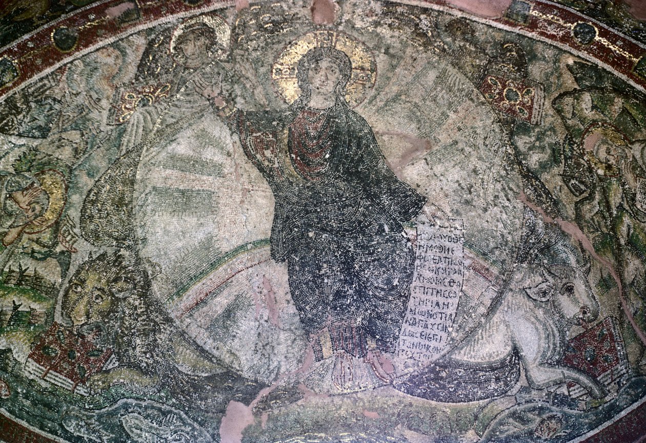 Absidmosaik, Osios Davids kyrka av Unbekannt Unbekannt