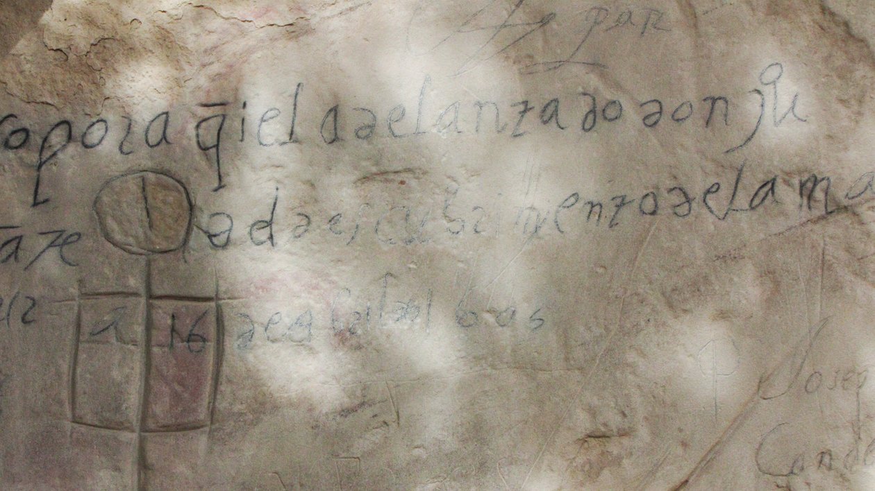 Inskriptioner på bluffsidan, Don Juan de Onate El Morro National Monument, New Mexico, 1605 av Unbekannt Unbekannt