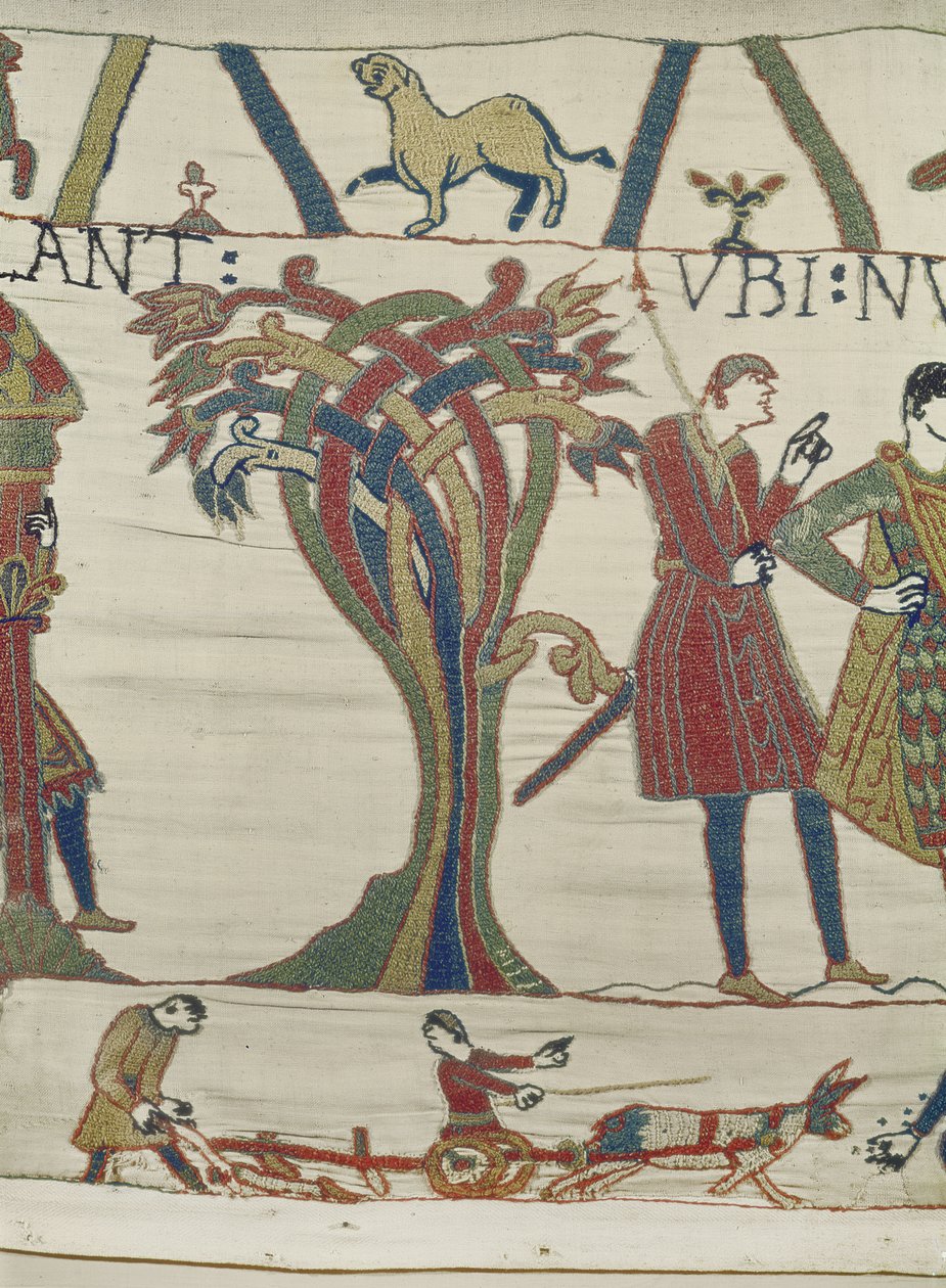 Hertig Williams sändebud kommer till greve Guy de Ponthieu, Bayeux Tapestry av Unbekannt Unbekannt