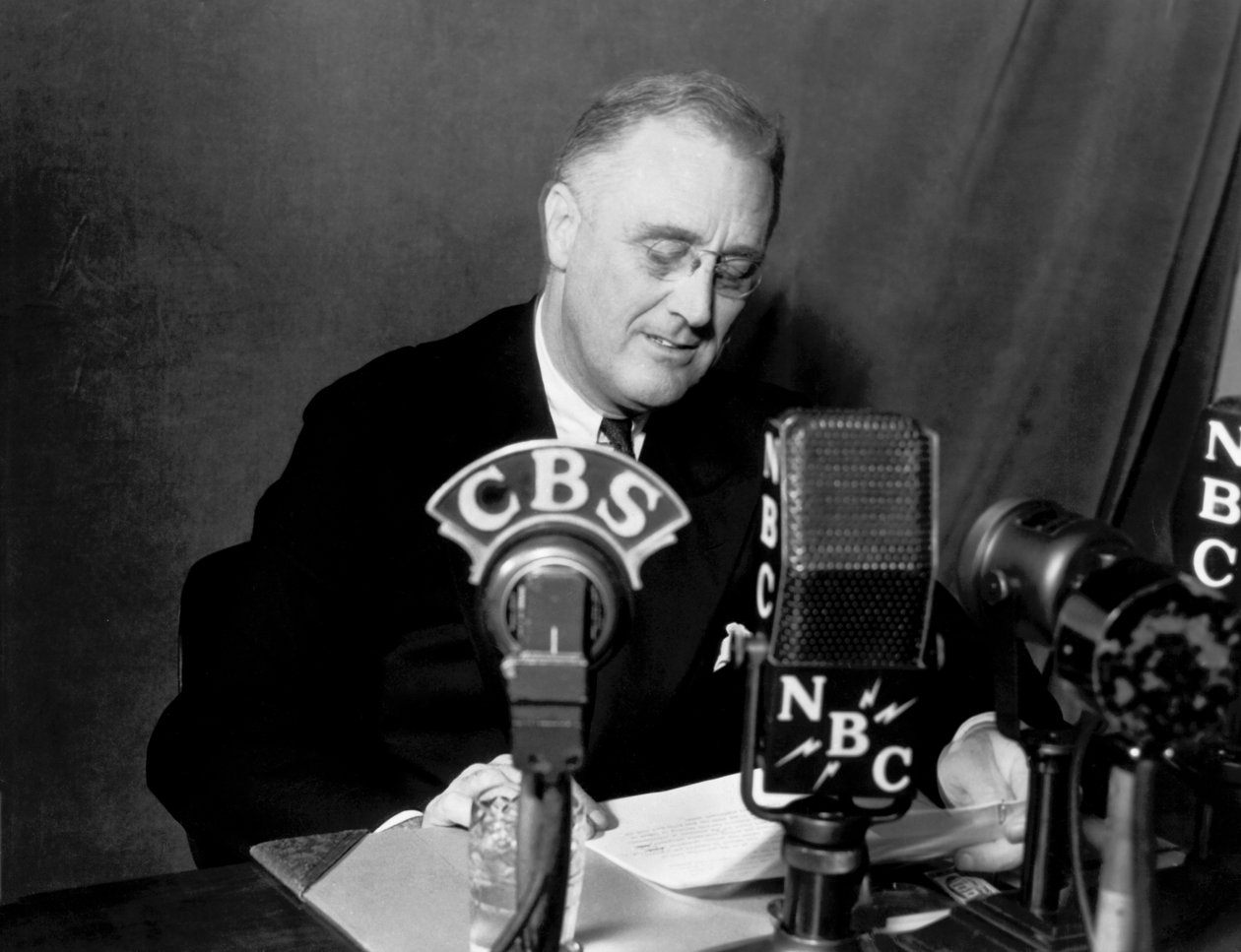 FDR tar upp arbetsstrejker av Unbekannt Unbekannt